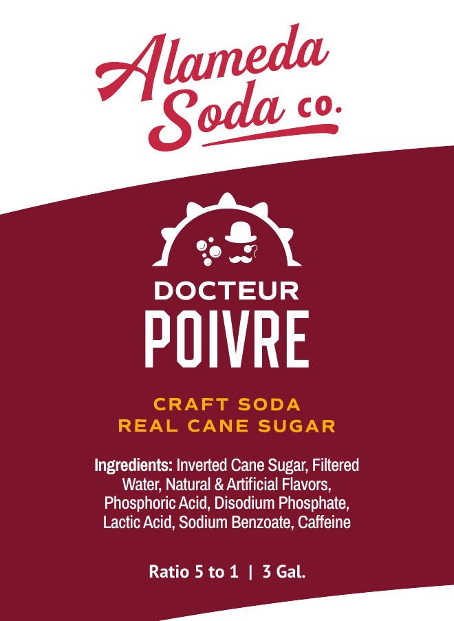 Docteur Poivre — Alameda Soda BIB seal
