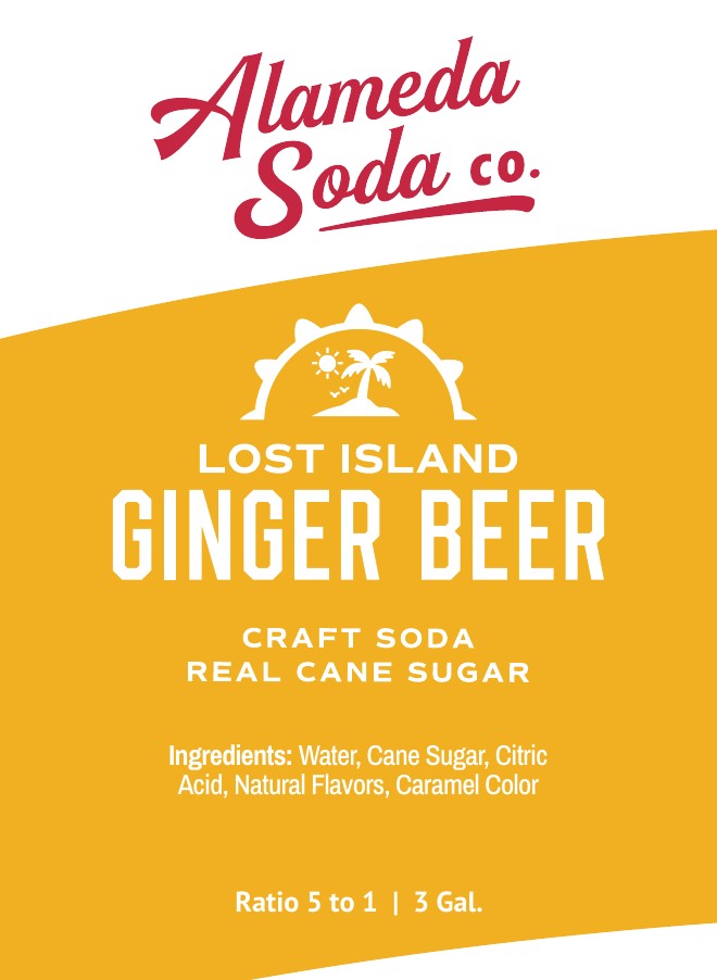 Lost Island Ginger Beer — Alameda Soda BIB seal