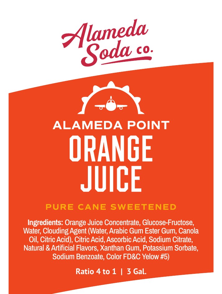 APT Orange Juice — Alameda Soda BIB seal